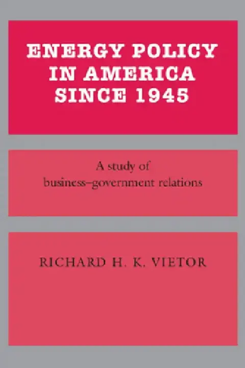 Cover of Energy Policy in America Since 1945