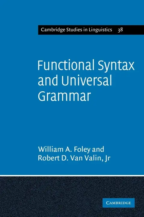 Cover of Functional Syntax and Universal Grammar