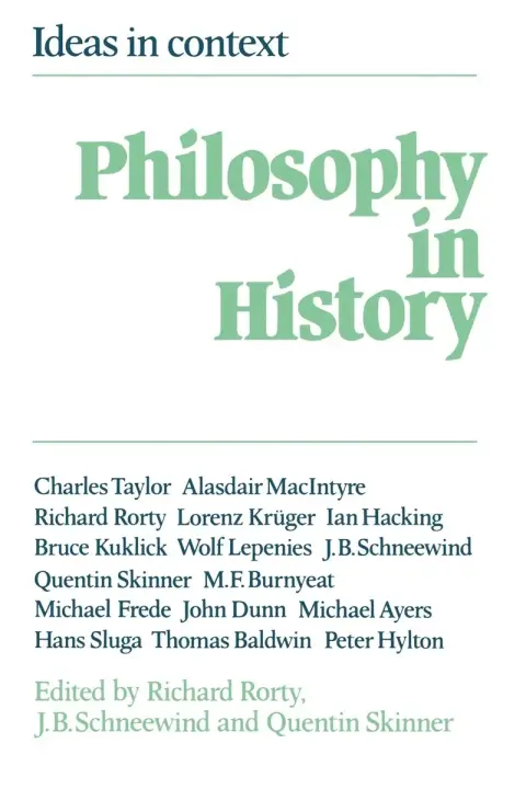 Cover of Philosophy in History