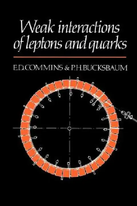 Cover of Weak Interactions
