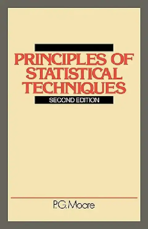 Cover of Principles of Statistical Techniques