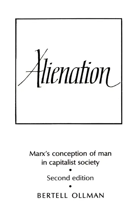 Cover of Alienation