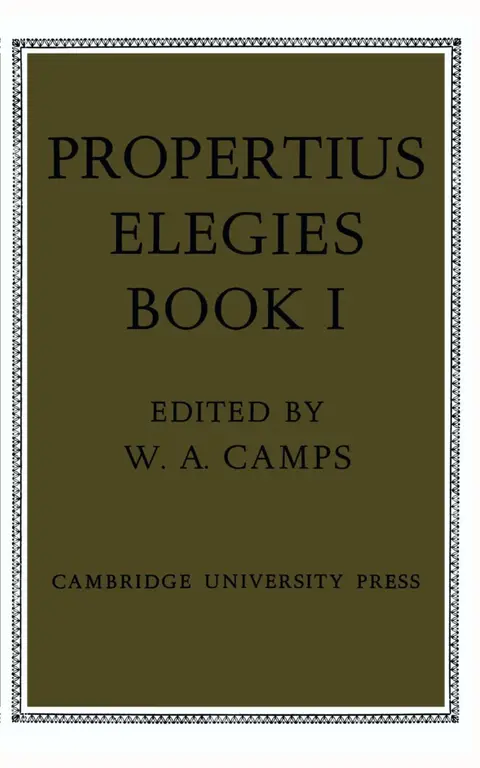 Cover of Propertius
