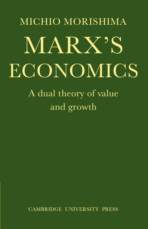 Cover of Marx's Economics