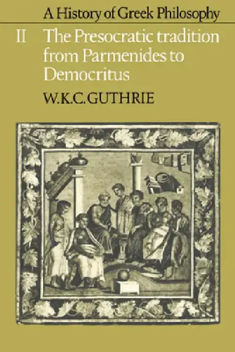 Cover of A History of Greek Philosophy