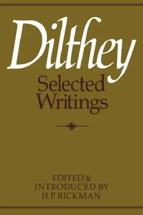 Cover of Dilthey Selected Writings