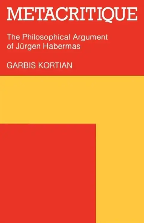 Cover of Metacritique