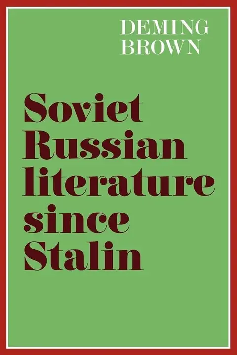 Cover of Soviet Russian Literature since Stalin