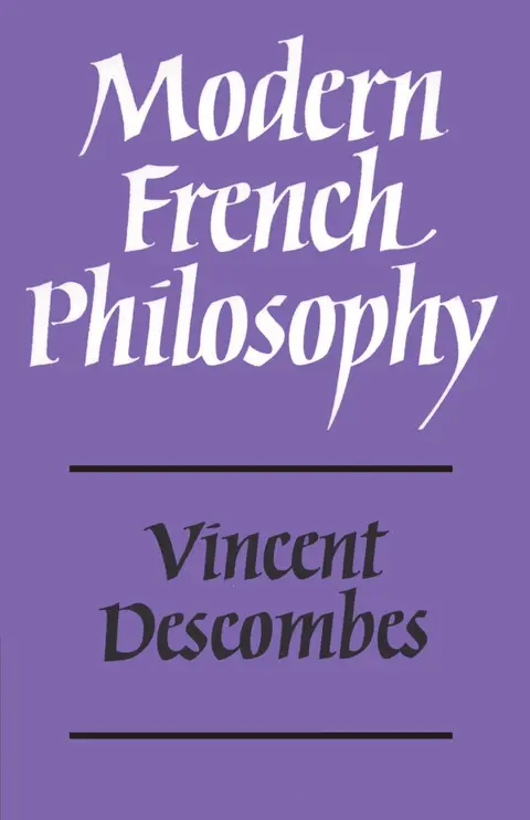 Cover of Modern French Philosophy