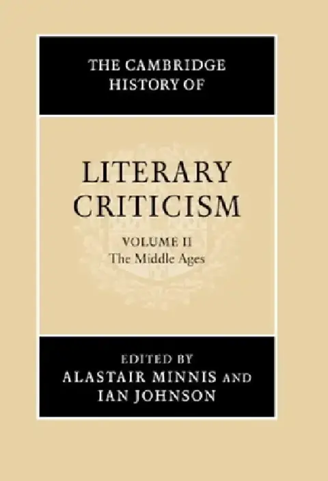 Cover of The Cambridge History of Literary Criticism