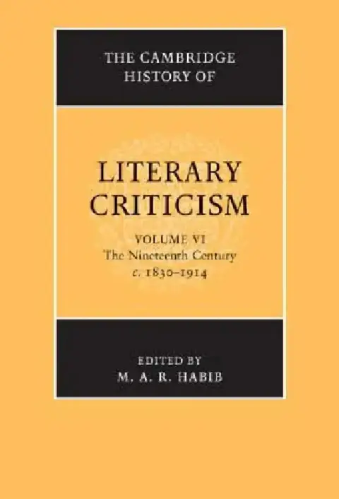 Cover of The Cambridge History of Literary Criticism