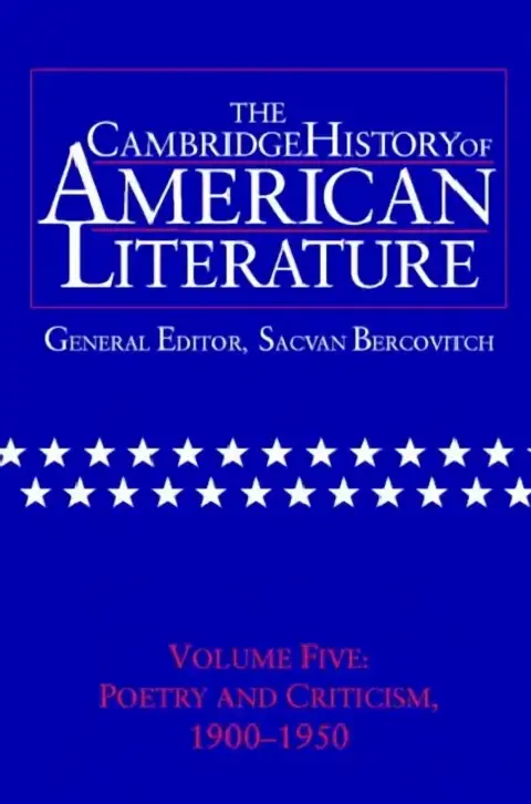 Cover of The Cambridge History of American Literature