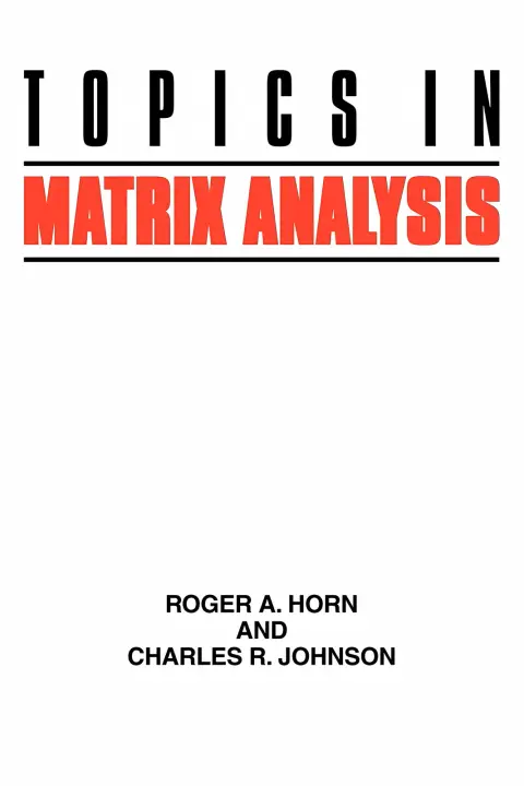 Cover of Topics in Matrix Analysis