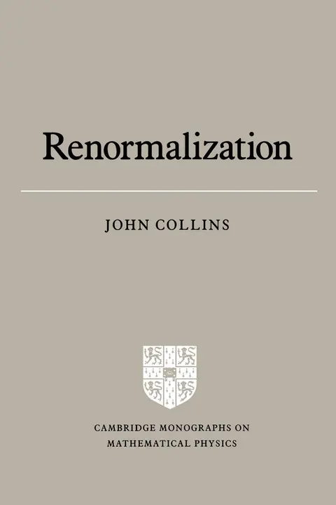 Cover of Renormalization