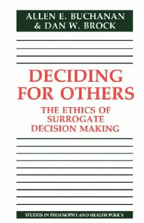 Cover of Deciding for Others