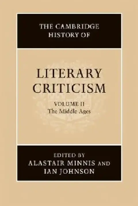 Cover of The Cambridge History of Literary Criticism