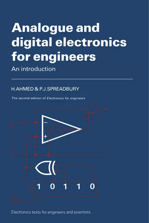 Cover of Analogue and Digital Electronics for Engineers