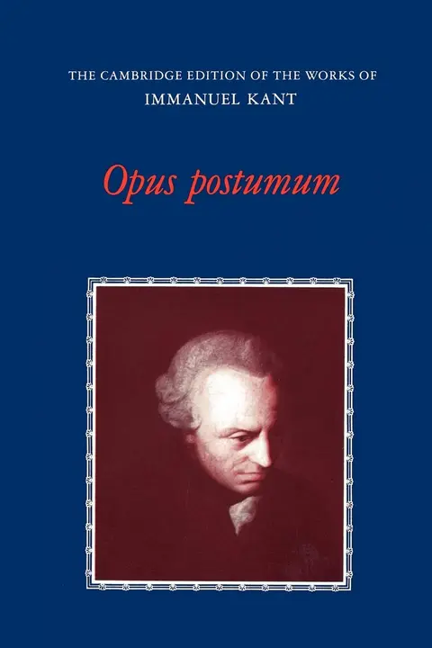 Cover of Opus Postumum