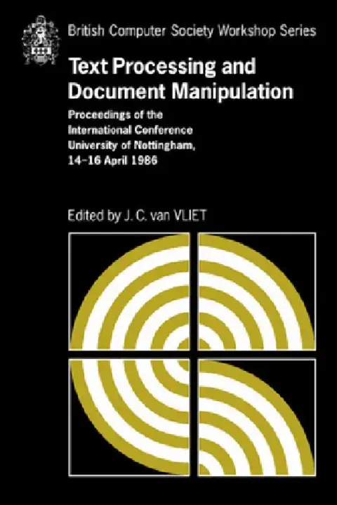 Cover of Text Processing and Document Manipulation