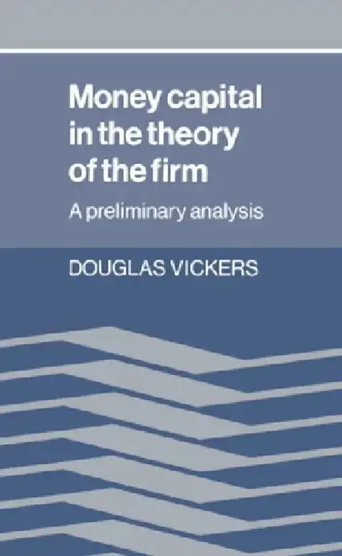 Cover of Money Capital in the Theory of the Firm