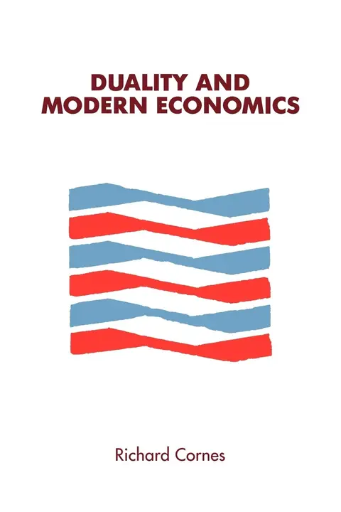 Cover of Duality and Modern Economics