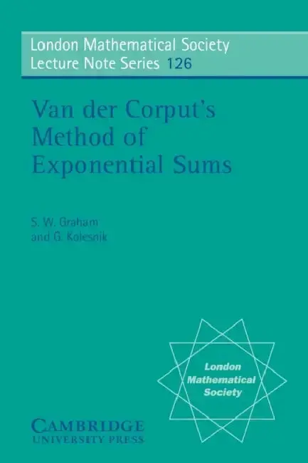 Cover of Van Der Corput's Method of Exponential Sums
