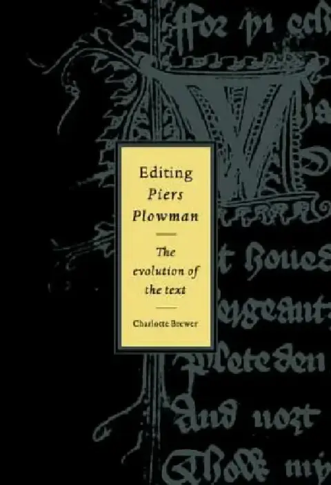Cover of Editing Piers Plowman