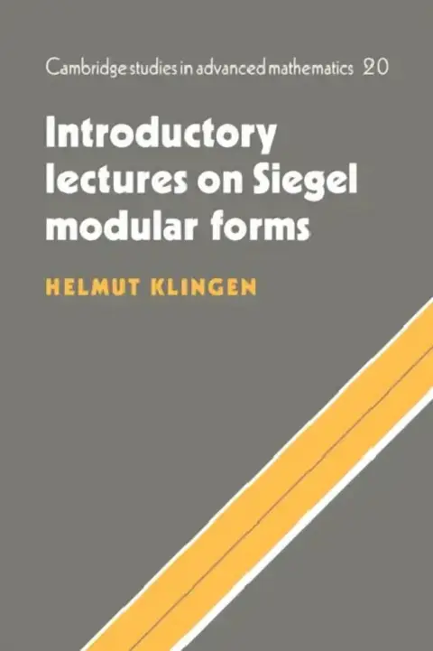 Cover of Introductory Lectures on Siegel Modular Forms