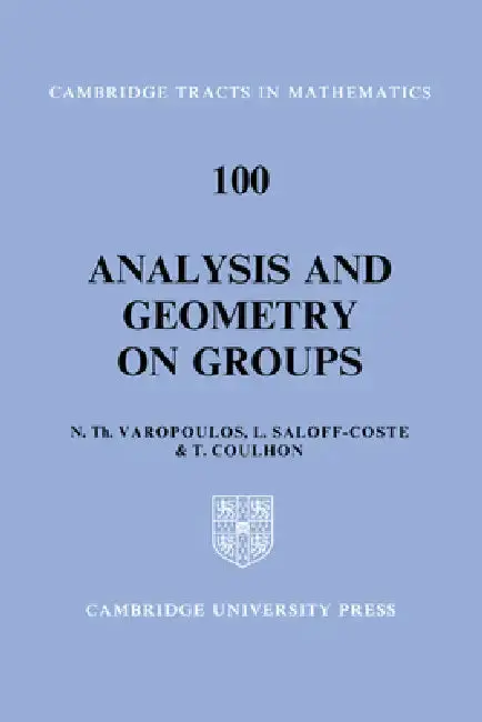 Cover of Analysis and Geometry on Groups
