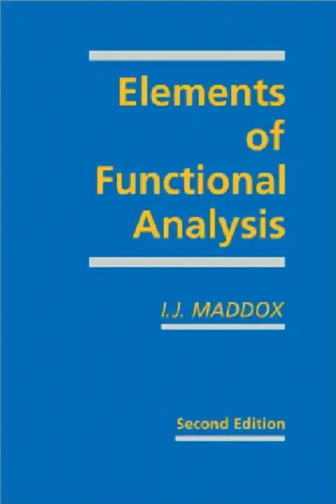 Cover of Elements of Functional Analysis