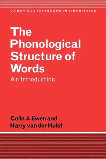 Cover of The Phonological Structure of Words