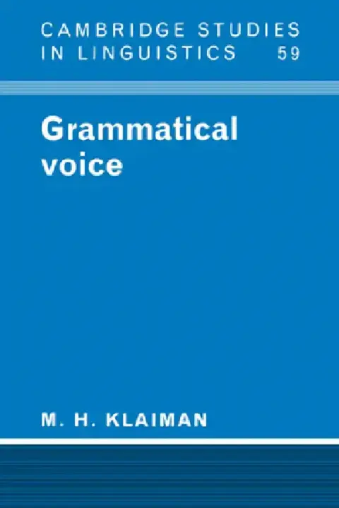 Cover of Grammatical Voice