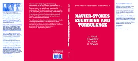 Cover of Navier-Stokes Equations and Turbulence