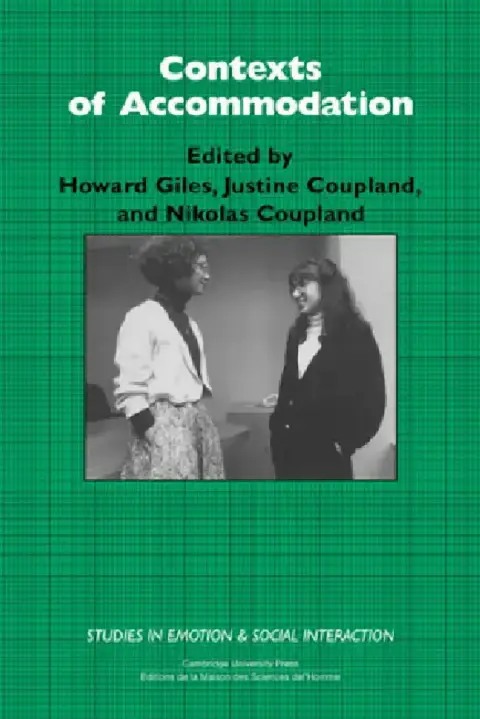 Cover of Contexts of Accommodation