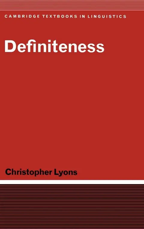 Cover of Definiteness