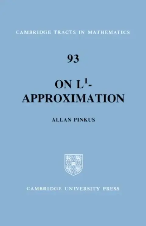 Cover of On L1-Approximation