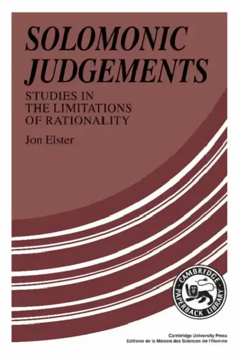 Cover of Solomonic Judgements