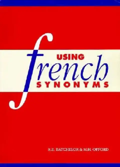 Cover of Using French Synonyms
