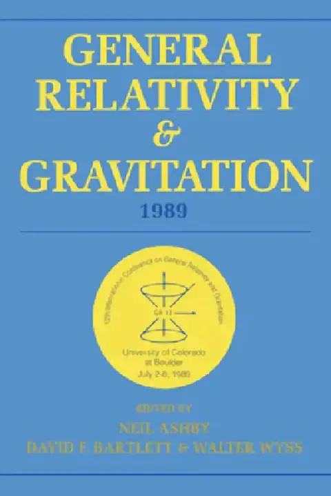 Cover of General Relativity and Gravitation, 1989