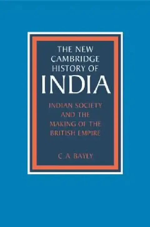 Cover of Indian Society and the Making of the British Empire