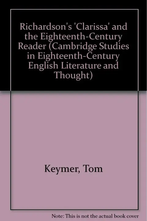 Cover of Richardson's 'Clarissa' and the Eighteenth-Century Reader