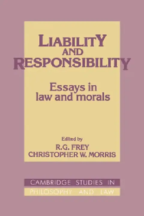 Cover of Liability and Responsibility