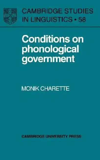 Cover of Conditions on Phonological Government
