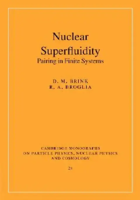 Cover of Nuclear Superfluidity