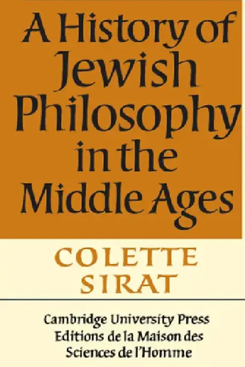 Cover of A History of Jewish Philosophy in the Middle Ages