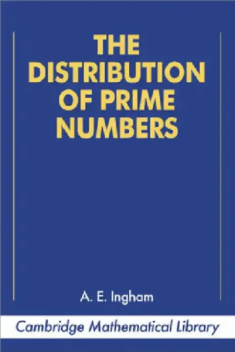 Cover of The Distribution of Prime Numbers