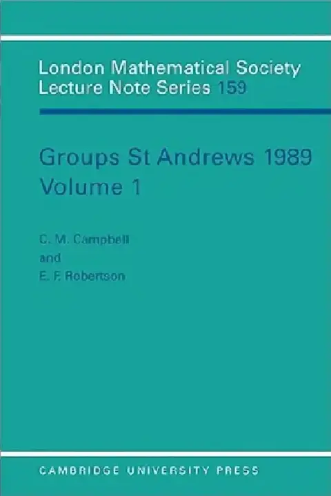 Cover of Groups St Andrews 1989