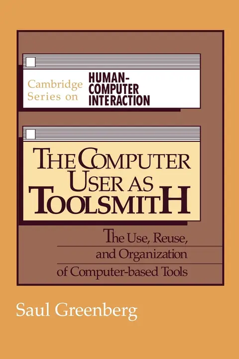 Cover of The Computer User as Toolsmith