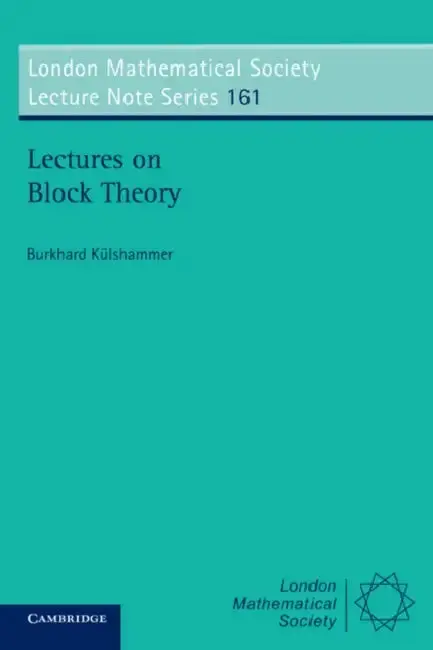 Cover of Lectures on Block Theory