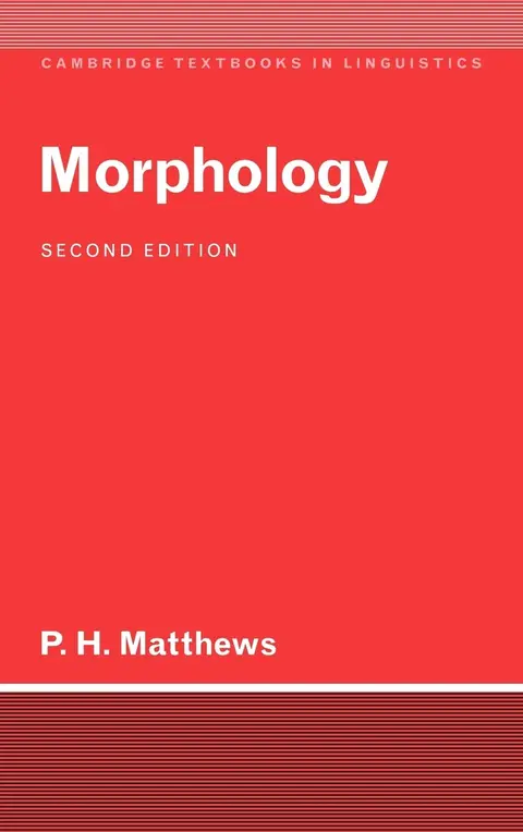 Cover of Morphology